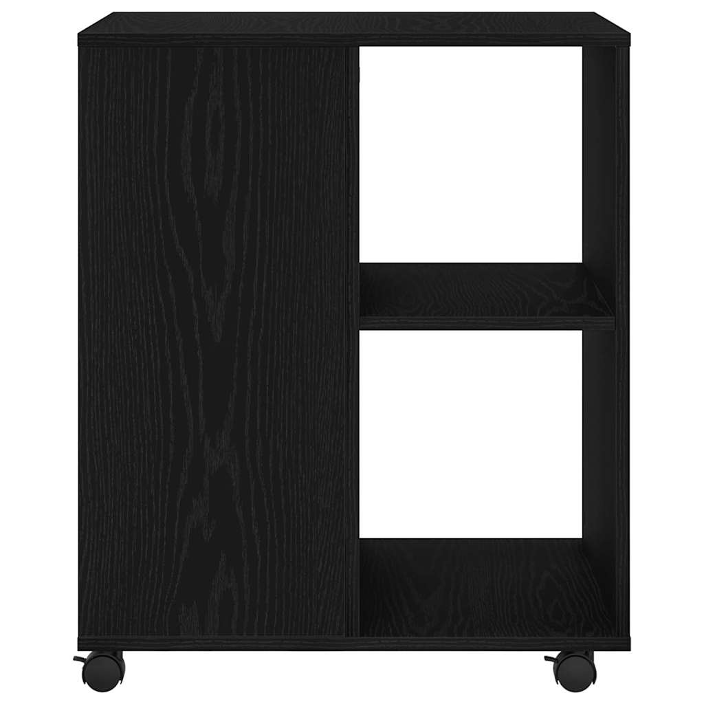 Storage Cabinet Black Oak Look 60 X 53 X 72.5 Cm