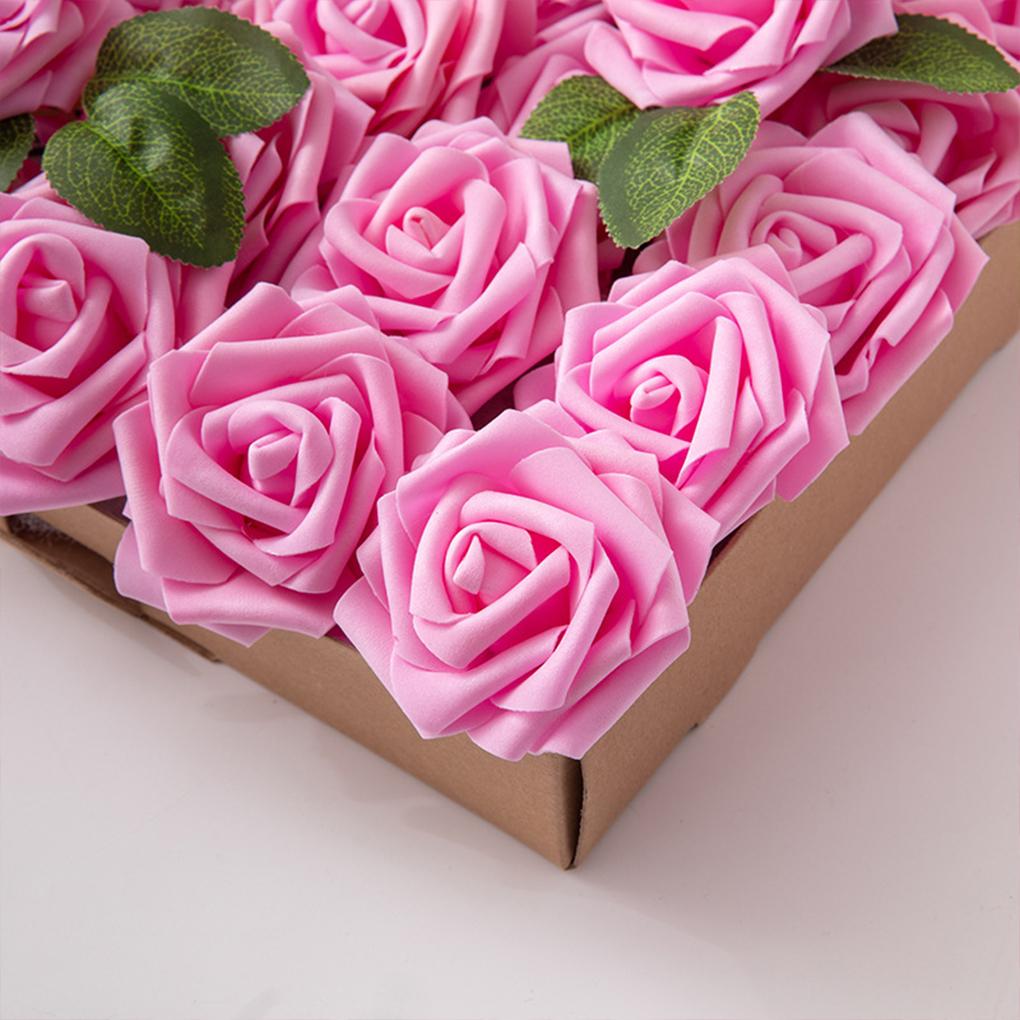 Artificial Flower Simulation Foam Rose Wedding Bouquets Table Centerpieces Baby Shower Party Garland Decoration