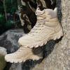 Mens High-Top Tactical Hiking Boots Outdoor Trekking Camping Mountain Climbing Winter Fall Use