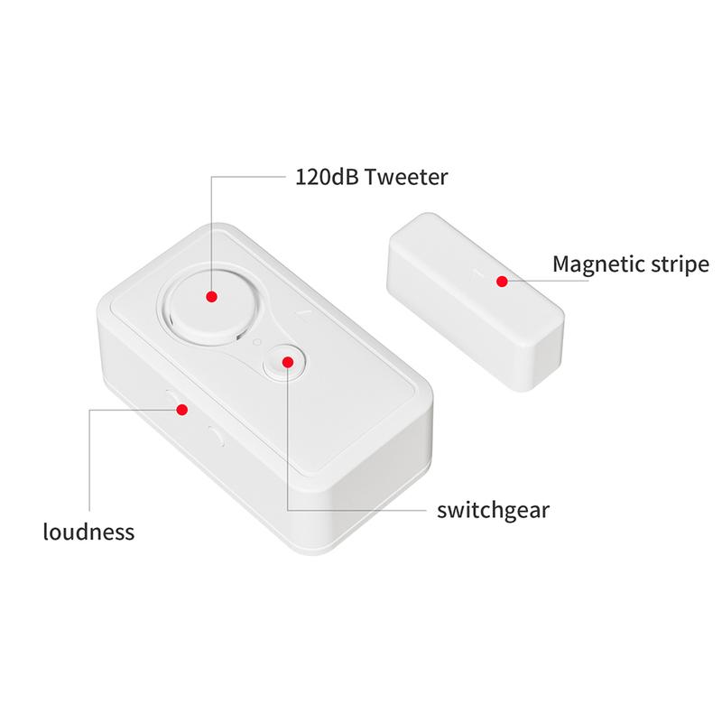 Refrigerator Alarm Door Window Burglar Sensor Alarm Door Open Detectors Freezers Close Reminder Security Protection