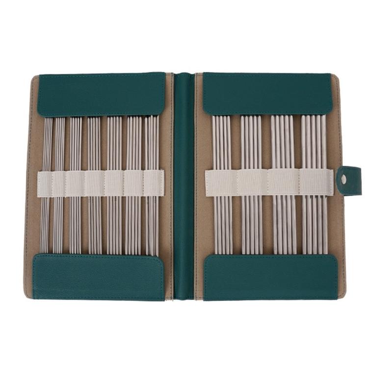 11 Paar doppelseitiges Stricknadel-Set, lange gerade Stricknadeln aus Edelstahl für Anfänger und erwachsene Strickende