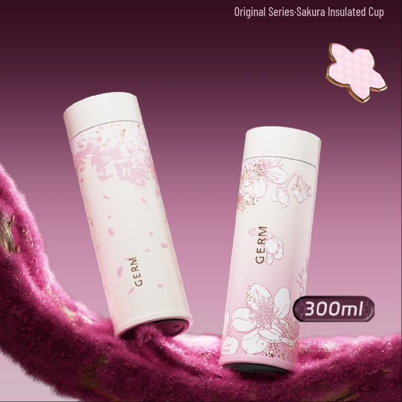 Geni Flower Language Series Cherry Blossom Insulated Water Bottle