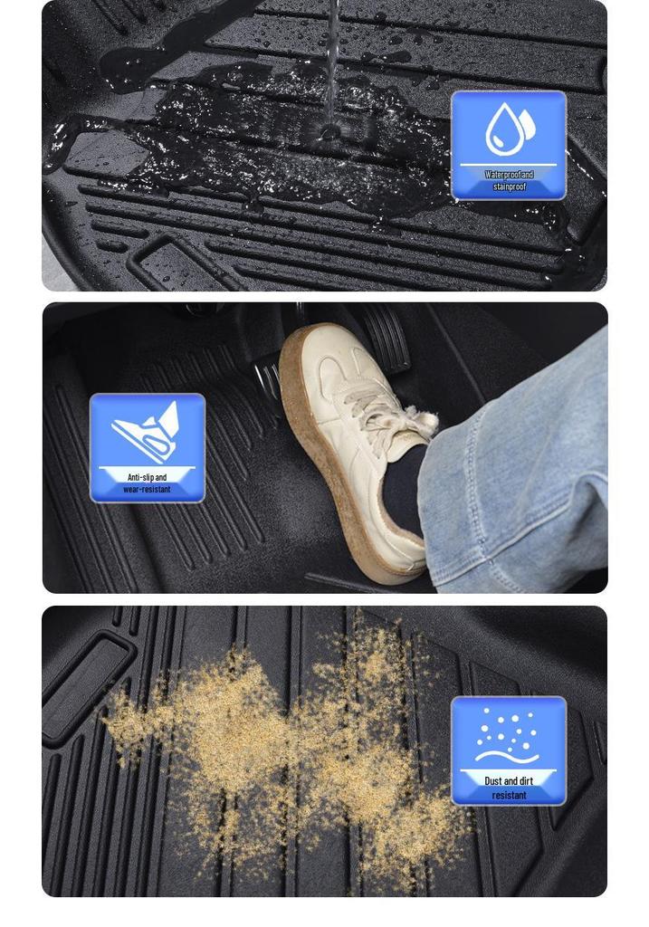 Durable Non-Slip TPE Floor Mats for Mazda CX-3 - Full Coverage & Wear-Resistant Interior