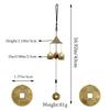 Outdoor Copper Bells Wind Chimes Creative Retro Garden Yard Decoration DIY Home Lucky Pendants