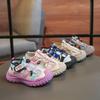 Summer Girls' Beach Sandals Mesh Breathable Children's Sports Shoes Soft Bottom Preschool Children's Beach Sandals