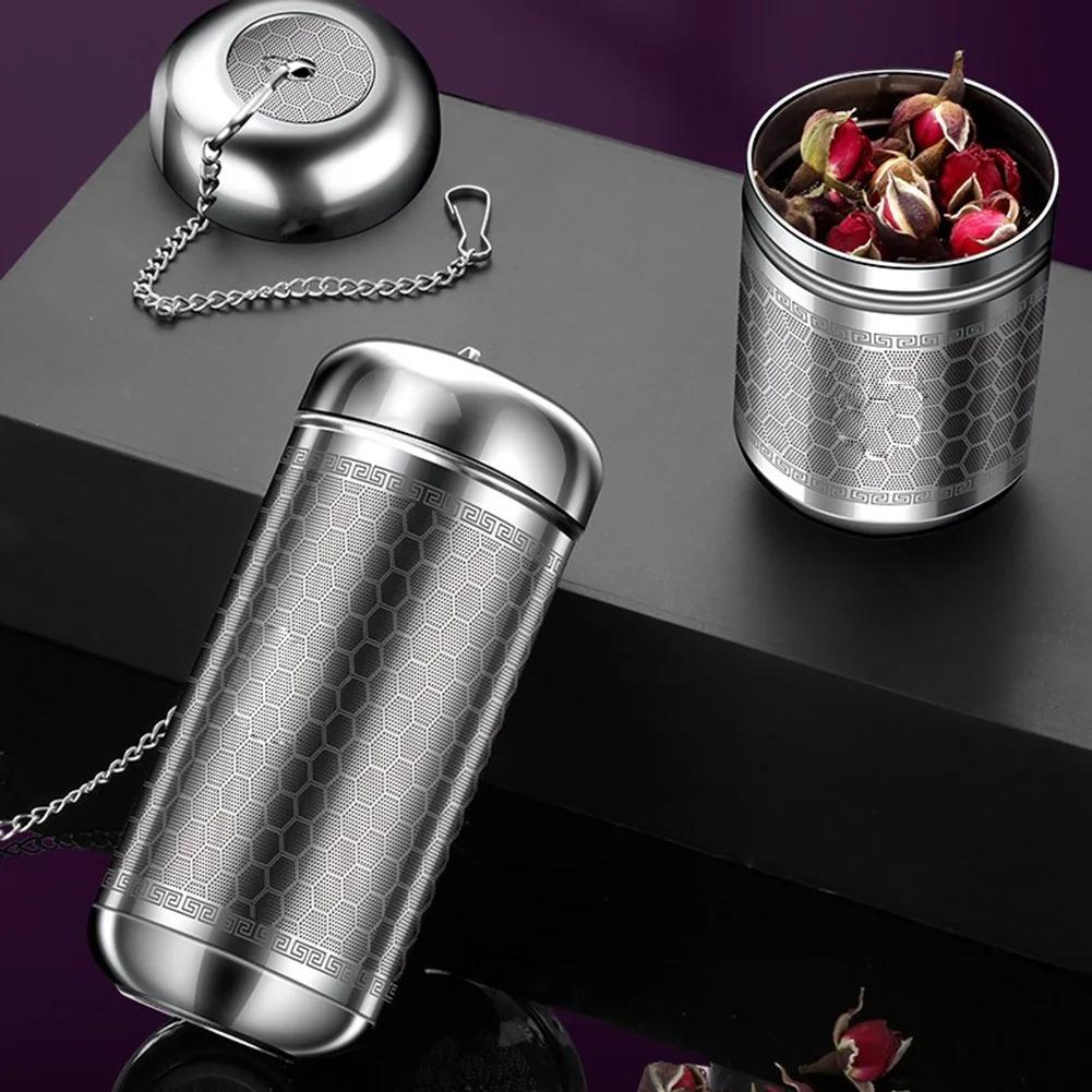 WIKHOSTAR Tea Infuser Tea Filter 316 Stainless Steel Spice Tea Ball Strainer Herbal Filter Kitchen Teaware Accessories