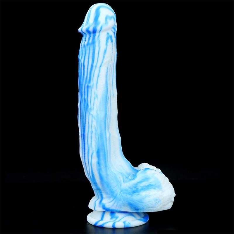 Female Mixed Color Liquid Silicone Simulation Penis Dildo Masturbation Device Anal Anal Plug Expansion Anal Big Penis