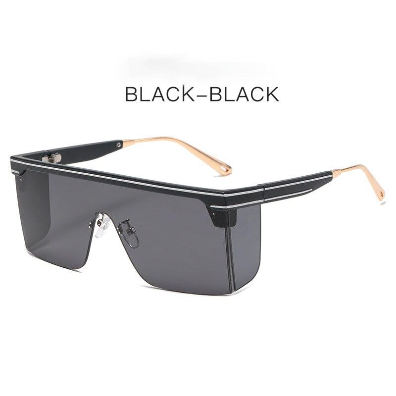 Vintage Übergroße Quadratische Sonnenbrille Männer Frauen Marke Designer Flache Top Mode Einteilige Linse Sonnenbrille Frauen für Weibliche Shades