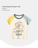 Korean Style 2024 Summer Dinosaur Print Toddler & Kids Short Sleeve T-Shirt