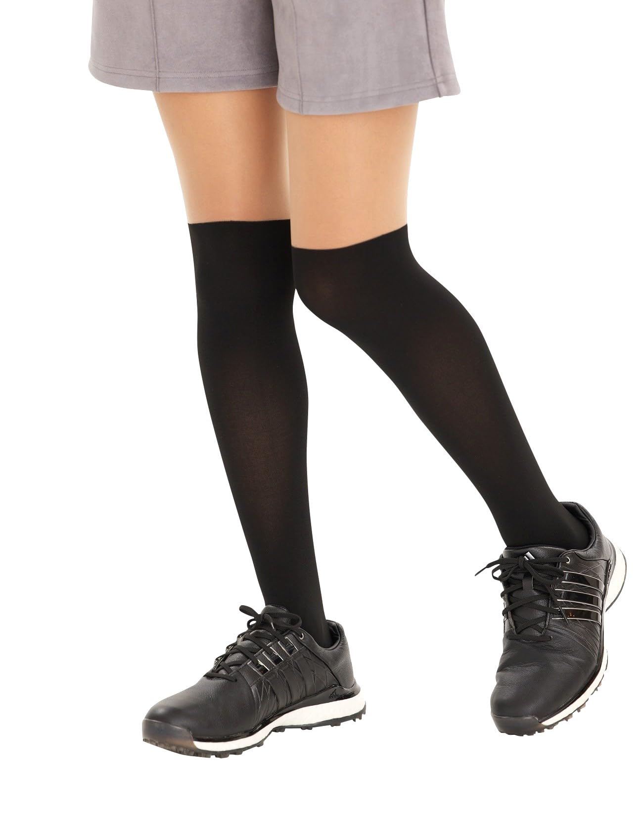 

8116 Поддельные чулки с бесплатным УФ-гольфом [Delsol] гольфы до колена, размер, защита, Delsol, гольф, одежда, женские чёрный