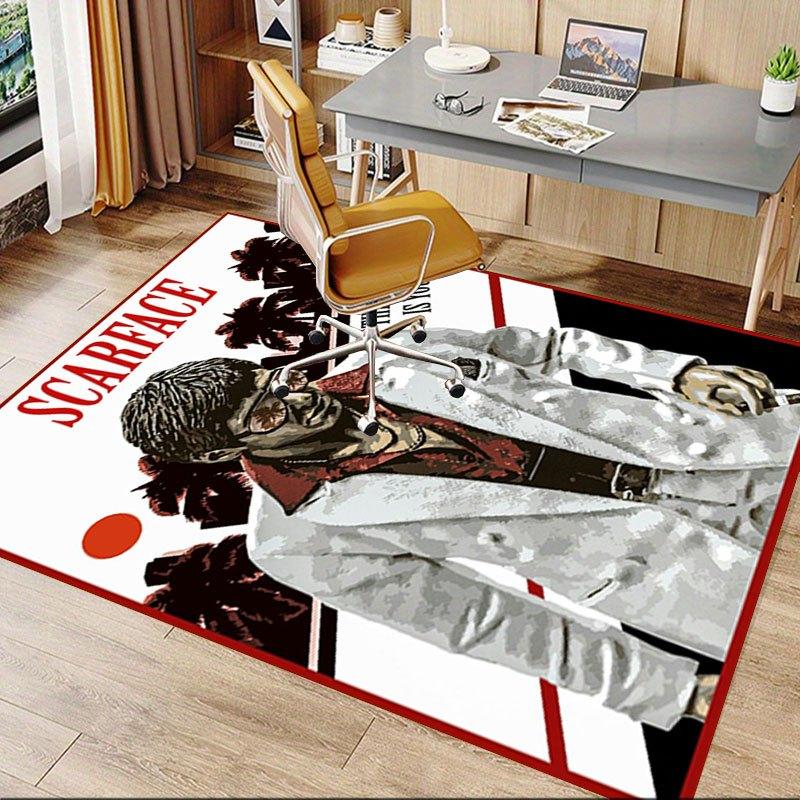 1pz Tappetino per Sedia da Ufficio Scarface Morbido, Confortevole, Per Tutte le Stagioni, Perfetto per la Casa, la Camera da Letto o l'Arredamento dell'Ufficio, Regalo Perfetto per