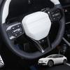 Carbon Fiber Steering Wheel Car Switch Button Trim Panel Frame Cover For Kia EV6 2025 2026 Accessories