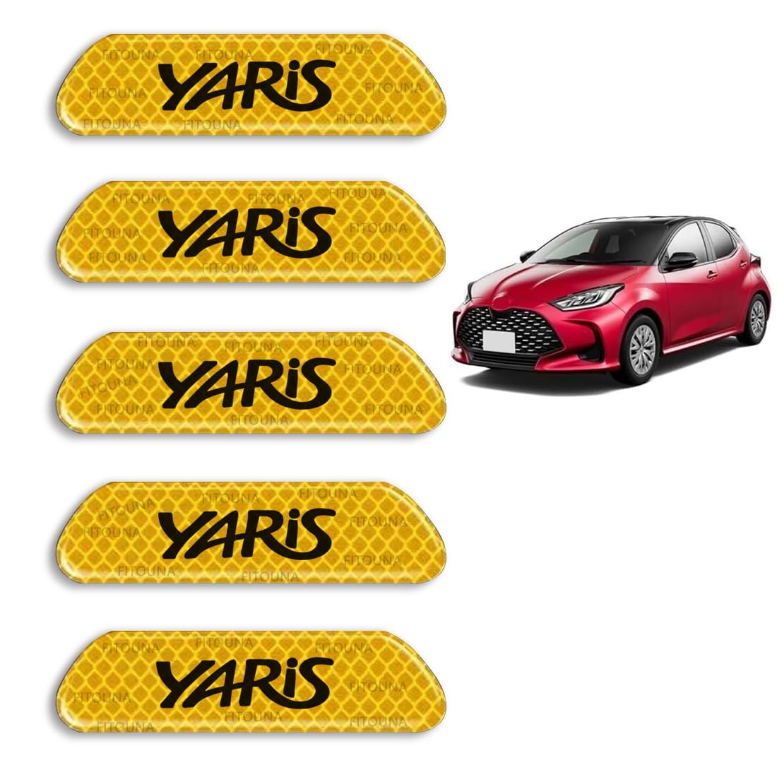 

Yaris Car Reflective Sticker for Yaris R2.2 / KSP210 MXPA10 MXPA12 MXPA15 MXPH10 MXPH15 yaris