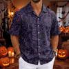 Men's Casual Cuban Collar Short Sleeve Shirt for Summer Basic