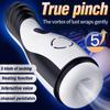 New Pinch Automatic Blowjob Sucking Masturbators For Men Vagina Vibrator Male Masturbation Cup Pussy Pocket Heated Adult Sex Store 18