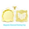 With Lid Diamond Painting Bowknot Tray Embroidery Storage Flip Drill Tray  for Nail Art Accessories