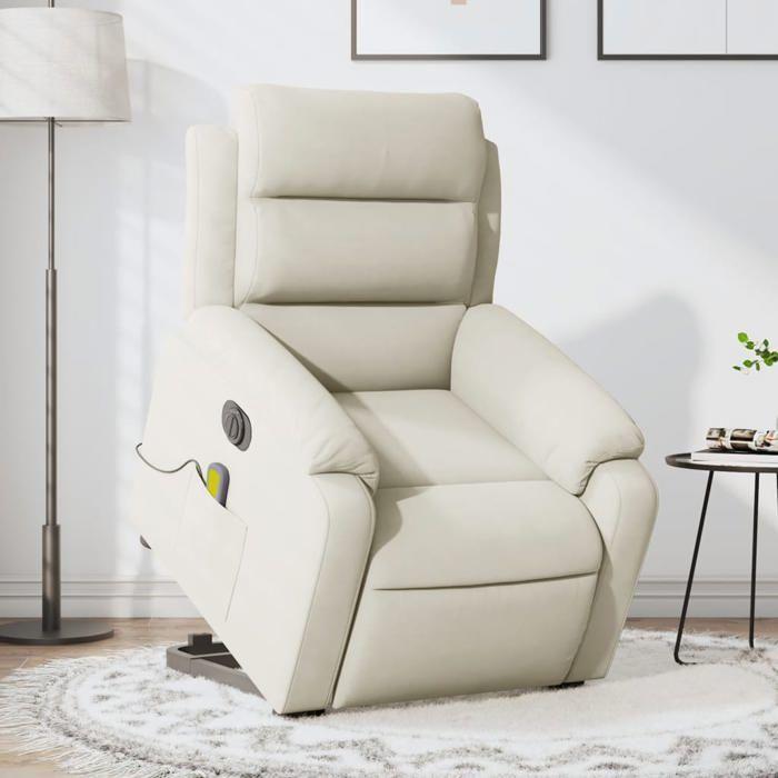 VidaXL Electric Massage Recliner, Relaxation Chair with Adjustable Backrest and Footrest, Seat of 3205134