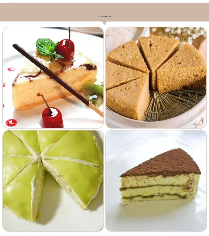10/12 Slices Cake Equal Portion Cutter Round Bread Cake Mousse Divider Slice Marker Baking For Household Kitchen Utensils