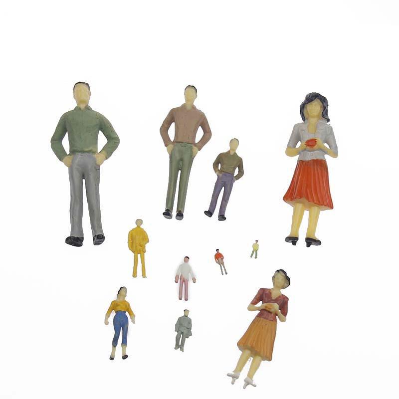 Architectural Sand Table Model Figures: Colored Miniature People & Railway Workers