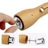 Handmade Leather Stitching Awl DIY Leather Craft Tool Waxed Thread Sewing Carving Repair Cowhide  Canvas Saddlery Stitch Tools