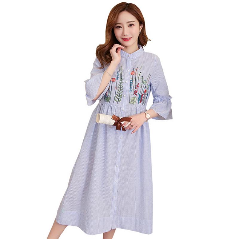 cotton dress for pregnant lady