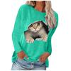 Women's Fashion And Winter Round Neck Casual Pullover Long Sleeve T-Shirt