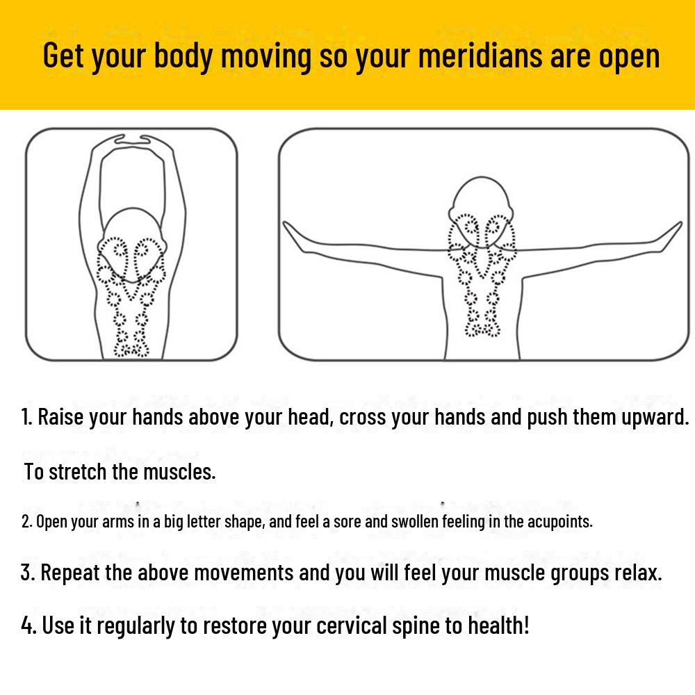 EVA Halswirbelsäulen-Massagekissen - Schulter-, Nacken- & Lendenwirbelstütze