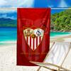 Beach Towel with Seville Logo Pattern - Soft,absorbent,machine Washable Lightweight&Modern,swimming,Travel Essentials