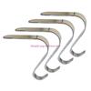  Christmas Stocking Hangers Metal Hanging Hooks for Fireplaces Accessories Mantel Ornaments Holders Party Supplies