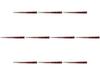 Set of 10 Hexagonal Tamuke X X Wooden Chopsticks by Setomonohonpo Chopsticks, 24.0cm, Double-Coated, [24 0.9 0.9cm]