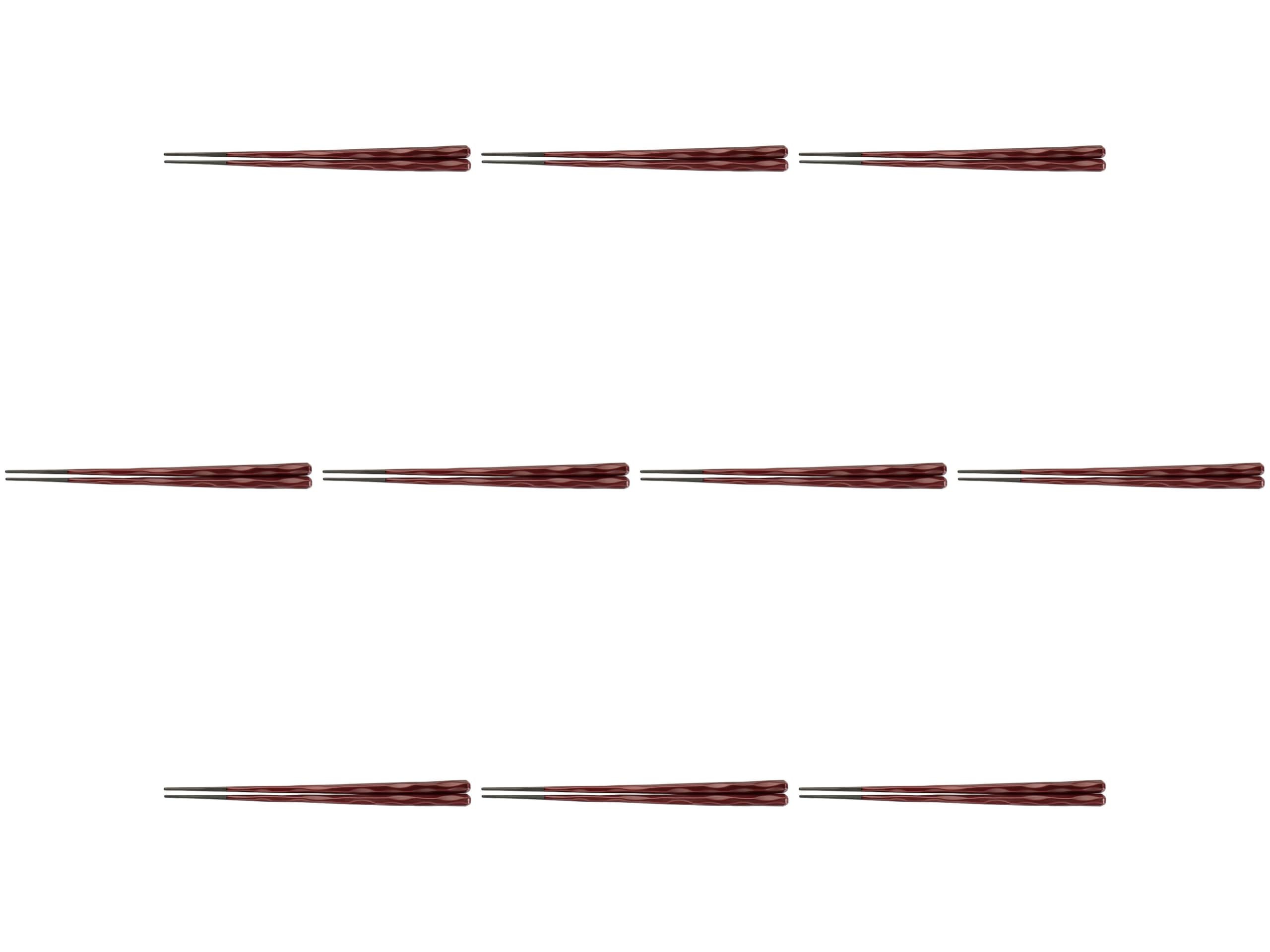 

Set of 10 Hexagonal Tamuke x x Wooden Chopsticks by Setomonohonpo Chopsticks, 24.0cm, Double-Coated, [24 0.9 0.9cm]