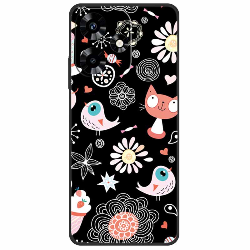 For Infinix Hot 30i NFC Case X669D Silicone Wolf Lion TPU Soft Fundas For Infinix Hot 30i X669C Hot30i 2023 Protector Black Capa
