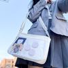 Harajuku Ita Bag für Frauen, transparente Tasche, Itabag, High School Mädchen Uniform JK Crossbody Schultertasche