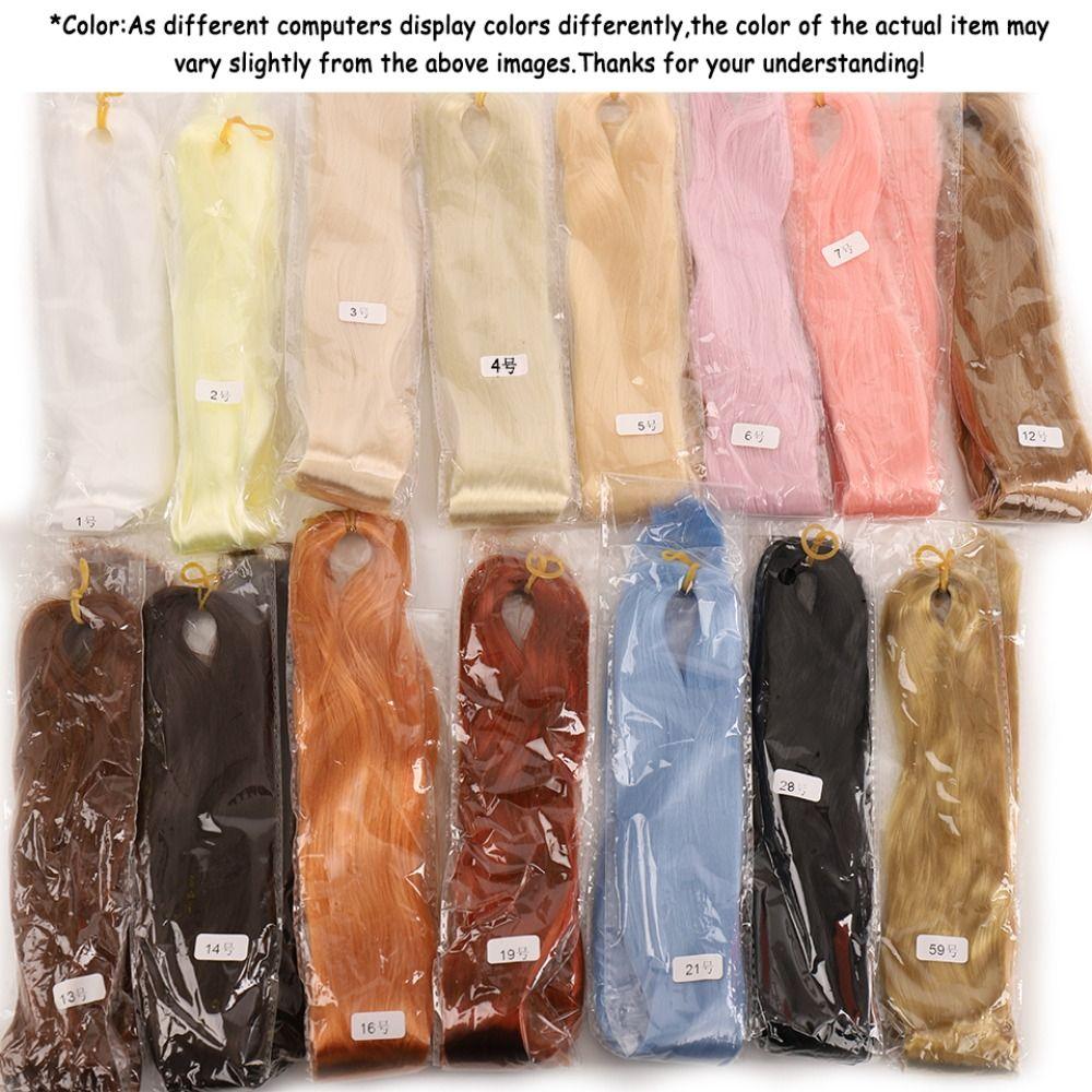 Hook Anti-Mohair Row Milk Silk BJD SD Doll Hair Hair Raw Synthesis Black Fake Hair BJD Hair Row