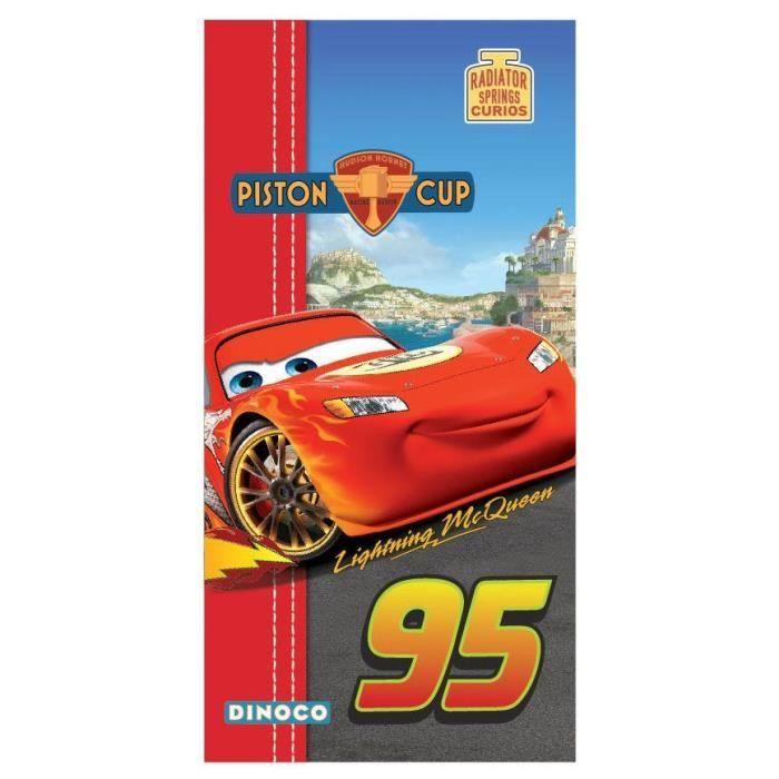 CARS Beach Towel Microfiber 70x140cm - Red, Blue and Grey