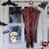 1 Pcs Hanging Halloween Ghost Pendant Terrifying Skull Head Decoration Prop Suitable For Balconies And Courtyards