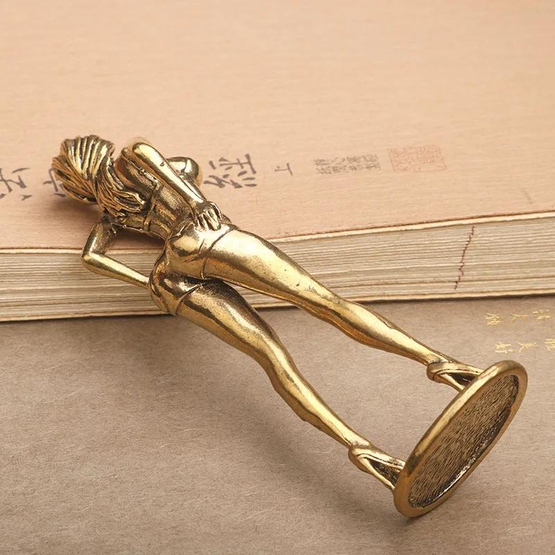 Solidny Metal Piękna Kobieta Ornament Seksowne Bikini Piękno Figurka Model Dziewczyny Kolekcjonerska Statuetka Prezenty Dla Mężczyzny Braci