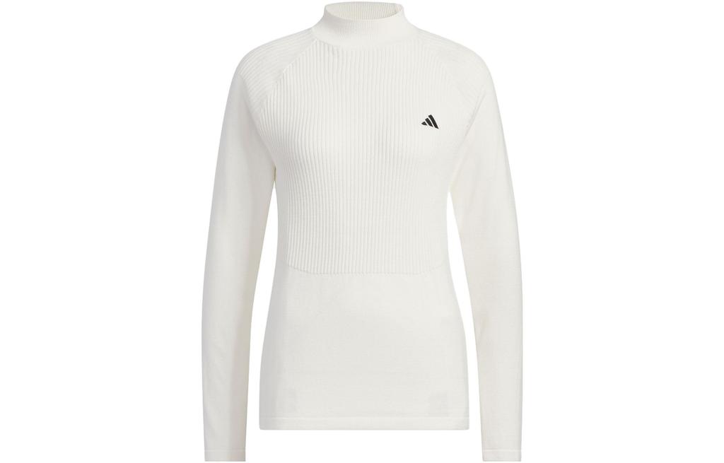 Adidas Knitwear Women's White Turtleneck Moderate Two Piece Set HZ6037