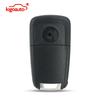 Kigoauto Afstandsbediening Sleutelhoes Shell 5 Knoppen Klapsleutel Fob Vervangende Hoes voor Buick LaCrosse GL8 Chevrolet Volt 2010-2015