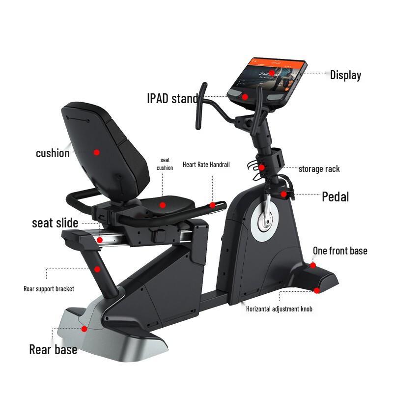 JOROTO MH600 Commercial Self-Generating Recumbent Exercise Bike CN plug (adapter included)