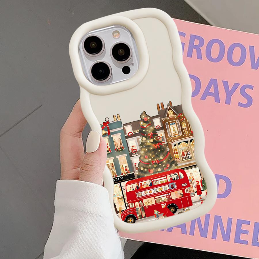 Soft Phone Cover Case for iPhone 18 15 Plus 17 Air 8 14 16 Pro Max 11 XR 12 13 Christmas Winter Scenery