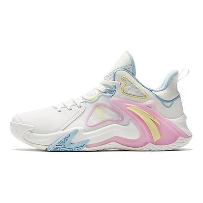 Air Space 4 Fabric Non-Slip Wear-Resistant Low-Top Basketball Shoes Men Sneakers White Blue Pink 912321608S-3