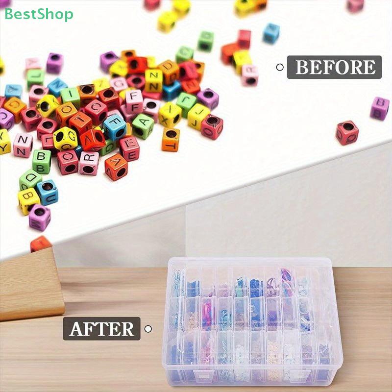 Transparent Storage Box With 30 Small Compartments For For Jewelry,Accessories,Nail Art Supplies And Ornaments