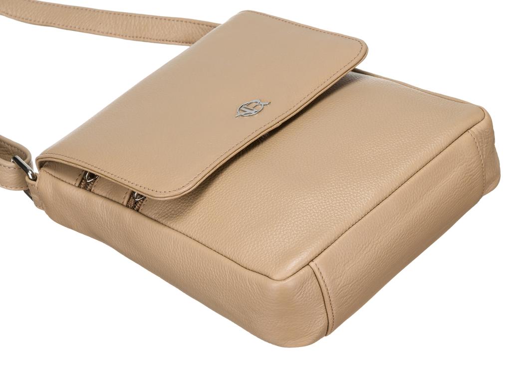 Leather handbag R-TSL-06-CPDM-8989 Beige