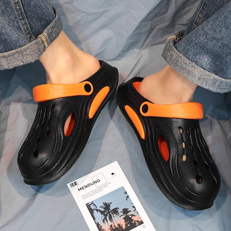 Unisex Strandsandalen EVA Herren Hohle Gartenschuhe Batik Designer Loch Hausschuhe Sneakers Wasserschuhe Slipper Schaumstoff-Runner