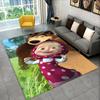 Cartoon Cute M-Masha Bear Non-Slip Area Rug for Living Room,Bedroom,Playroom,Soft Carpet Floor Mat Home Decor Rug Kids Room