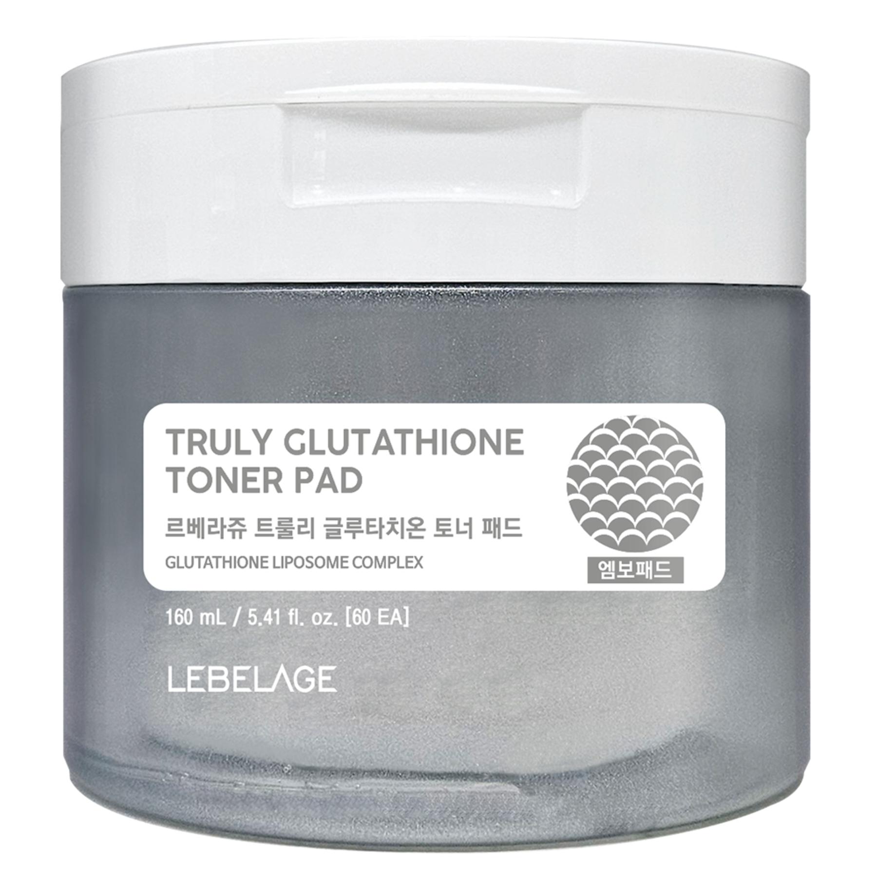 LEBELAGE Truly Glutathione Toner Pad Radiance Brightening Boost 160ml / 60ea