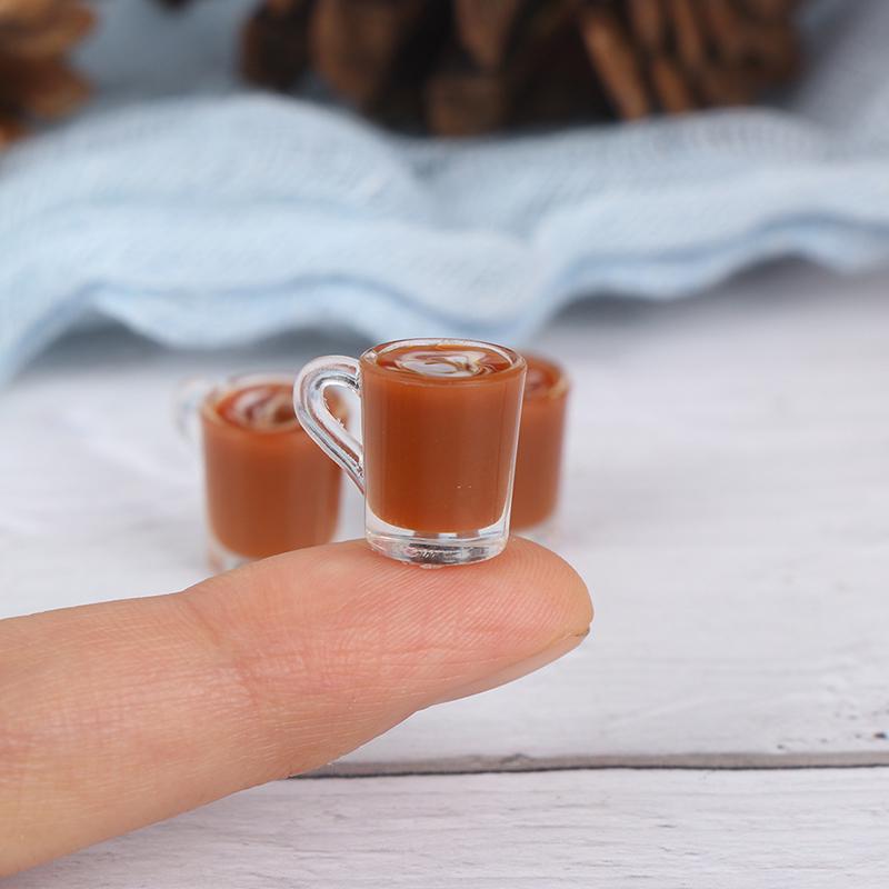 1Pc Dollhouse Miniature Accessories Decoration Mini Coffee Cup Drink Model Toy