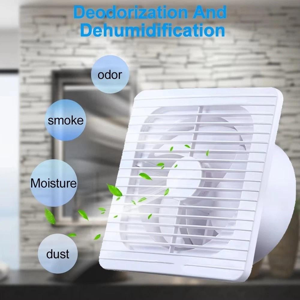 Extracteur Silencieux Ventilateur de Ventilation Faible Bruit Facile à Installer Ventilateur Mural Utilisation Toilettes