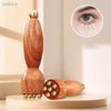 Brass Bead Lotus Pod Rosewood Handle Facial Gua Sha Tool Eye Relaxation Spot Meridians Acupoint Massage